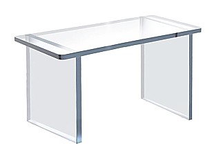 Thick Clear Acrylic Heavy Duty Rectangular Bench Risers