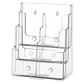 3 Pocket Brochure Literature Holder Model CH3x85 with Dividers