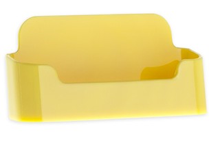 Yellow Molded Styrene Business Card Holder