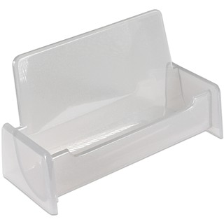 Clear Semi-Opaque Frosted Molded Styrene Business Card Holder