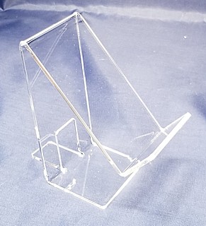 CPE10 Cellphone Easel Made from Clear Plexiglas, Plexiglass, or Plastic