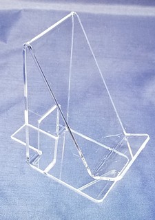 CPE4 Cellphone Easel Made from Clear Plexiglas, Plexiglass, or Plastic