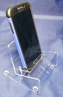 CPE5 Cellphone Easel Made from Clear Acrylic, Lucite, or Plexi
