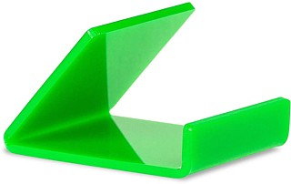 CPE6-G Cellphone Easel Made from Green Plexiglas, Plexiglass, or Plastic
