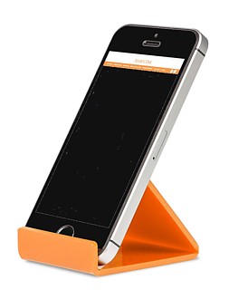 CPE6-O Cellphone Easel Made from Orange Acrylic, Lucite, or Plexi
