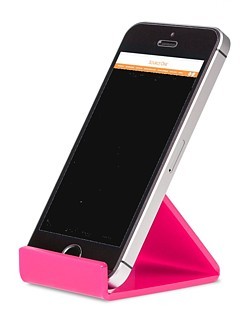 CPE6-PK Cellphone Easel Made from Pink Acrylic, Lucite, or Plexi