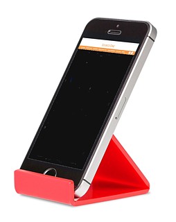 CPE6-R Cellphone Easel Made from Red Acrylic, Lucite, or Plexi