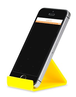 CPE6-Y Cellphone Easel Made from Yellow Acrylic, Lucite, or Plexi