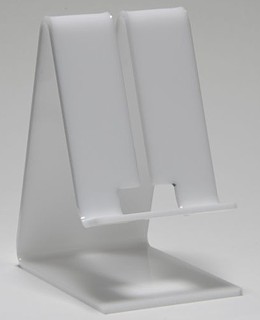 CPE8-W White Acrylic Cellphone Easel Cell Phone Stand