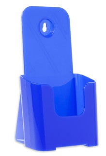 Blue Acrylic Countertop Literature or Brochure Holders for Desk