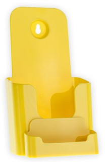 Yellow Countertop Wallmount Brochure Literature Holder with Business Card Holder Model CW4BC-Y