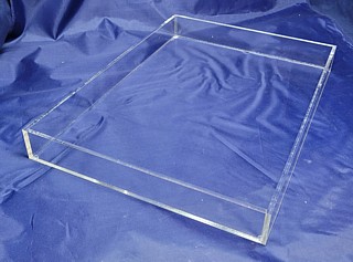 Clear Deluxe Acrylic Tray For Upscale Serving and Display