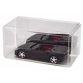 Clear Display Case with Mirror Bottom for Die Cast Cars and Trucks, Collectibles, Memorabilia or Products