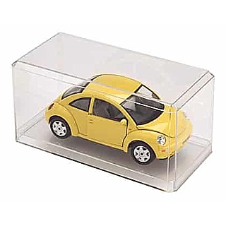 Clear Molded Styrene 2-Piece Display Case for 1:32 Scale Die Cast Cars.