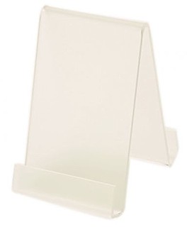 Frosted Acrylic 2-Sided Double J Easel with Lip