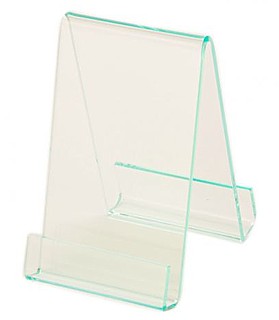 Green Edge Acrylic 2-Sided Double J Easel with Lip