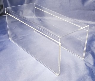 Acrylic Riser with 2 Built-in Plexi Sign Holders