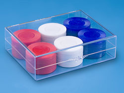 Plastic Boxes, Contaiiners, Hinged Displays