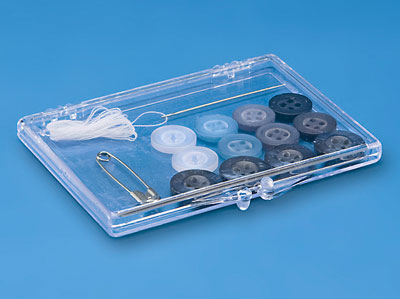 Clear Plastic Hinged Containers, Molded Styrene Boxes and Cases for packaging and product storage