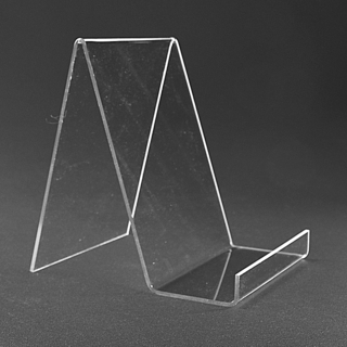 Clear Acrylic Box J Easels with Flat Front