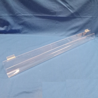 Clear Acrylic J-Rack Shelf or Card Rack Shelf For Slatwall