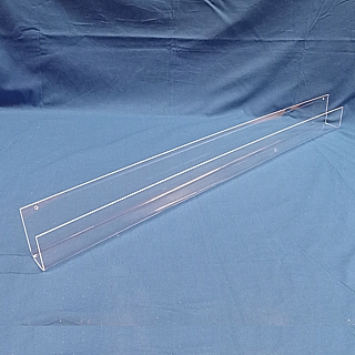 Clear Acrylic J-Rack Shelf or Card Rack Shelf For Wallmounting