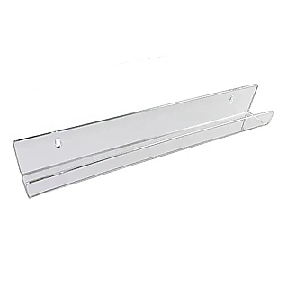 Clear Acrylic J-Rack Shelf or Card Rack Shelf For Wallmounting