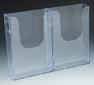 Clear Molded Linking Brochure Holders