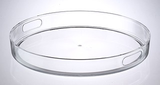 Clear Round Molded Styrene Circular Tray