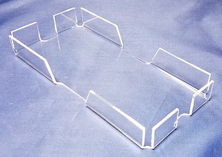 Clear Acrylic Memo Holder for Scratch Pads, Memos, Tip Tray, and More - Made From Plexiglas, Plexiglass, Lucite, Plastic