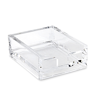 Clear Acrylic Memo Holder for Scratch Pads, Memos, Tips, and More - Made From Plexiglas, Plexiglass, Lucite, Plastic