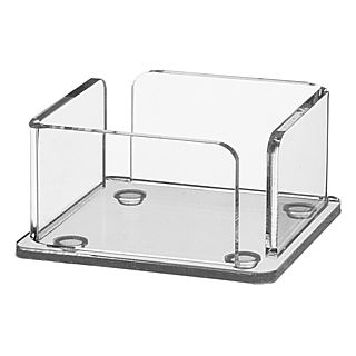 Clear Acrylic Memo Holder for 3x3 Memo Pads, Scratch Pads and More