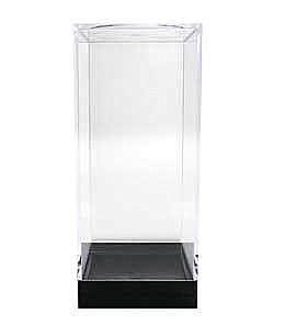 Clear Plastic Display Box Container with Black Base Model PB30