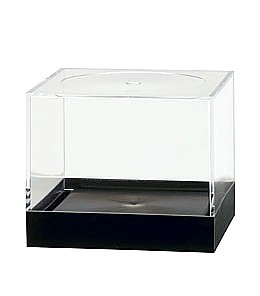 Clear Plastic Display Box Container with Black Base Model PB31