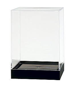 Clear Plastic Display Box Container with Black Base Model PB36
