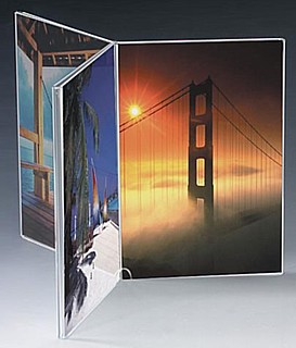 Countertop Multi-Panel Acrylic Sign Holders and Plexi Display Frames