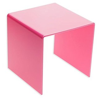 Pink Acrylic Square U Riser in Plexi or Lucite