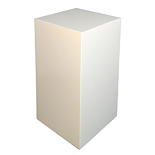 White Acrylic Pedestal Stand or Lucite Plinth