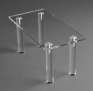 Clear Acrylic Rectangular Table Riser For Cakes, Events, Products and More