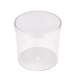 Clear Round Plastic Display Box Container Model RPC16