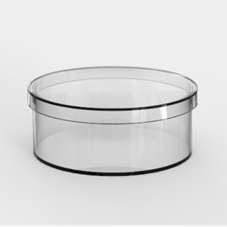 Clear Round Plastic Display Box Container Model RPC7