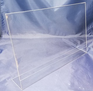Slant Back Easel Display Frames in Acrylic, Plexiglas, Plexiglass, Lucite, Plastic
