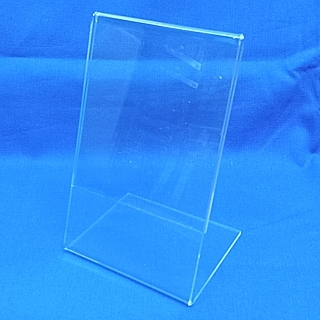 Slant Back Easel Display Frames in Acrylic, Plexiglas, Plexiglass, Lucite, Plastic