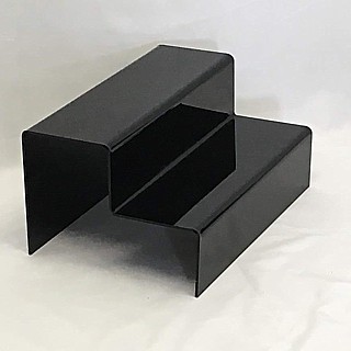 Black Acrylic 2 Step StairStep Platform Riser