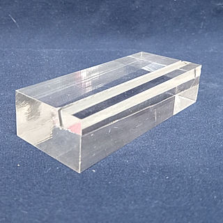 Clear Acrylic Sign Base Price Ticket Holder