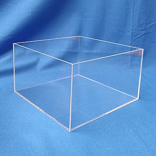 Clear Acrylic Short Cubes / Box, Box Riser, Dust Cover