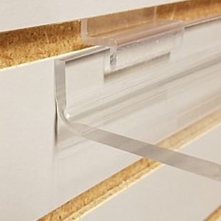 Clear Acrylic Flat Shelf For Slatwall or Slotwall