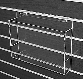 Clear Acrylic Slatwallt Literature Holder model SLH11 For Booklets, Brochures or Pamphlets