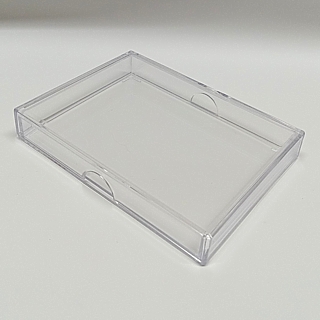 Stackable Clear Slider Box for up to 25 Sports Cards and Trading Cards