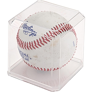 SPC1-PS Clear Acrylic Baseball Display Case For Displaying Sports Memorabilia, Pickleballs, Tennis Balls and More